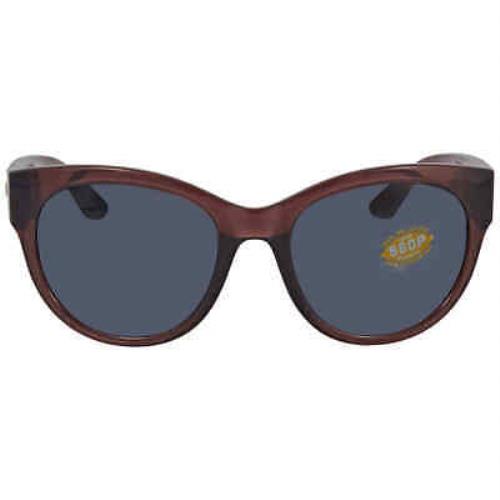Costa Del Mar Maya Grey Polycarbonate Cat Eye Ladies Sunglasses 6S9011-901105-55 - Frame: , Lens: Grey