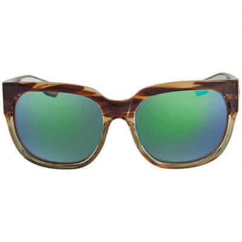 Costa Del Mar Waterwoman 2 Green Mirror Polarized Glass Ladies Sunglasses Wtr