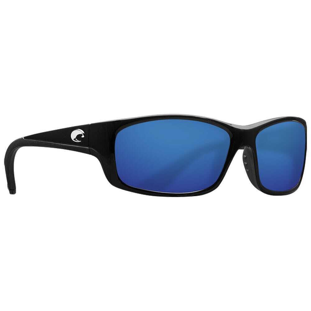 Costa Jose Shiny Black Frame Sunglasses W/blue Mirror 580G Lens 06S9023-90232062