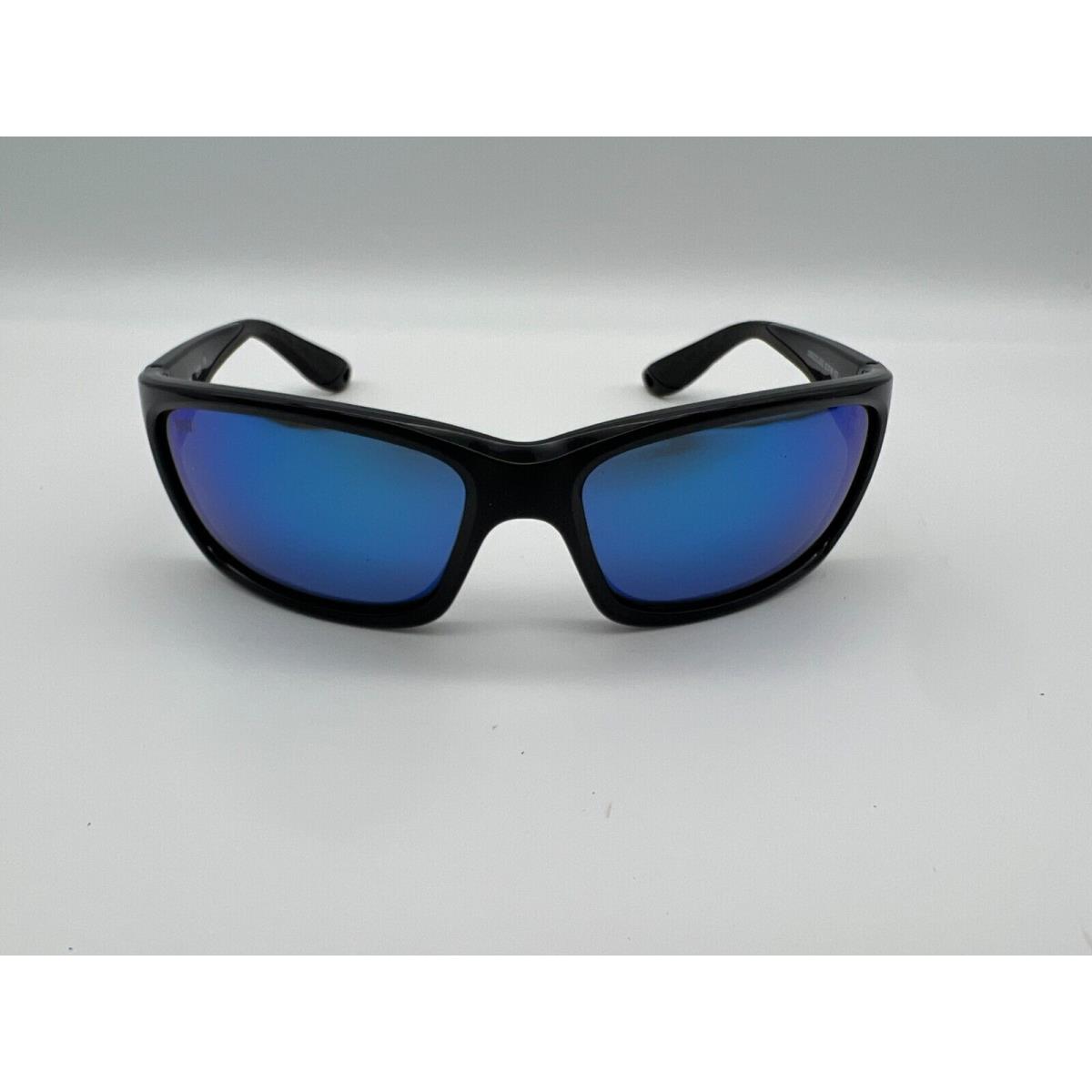Costa Del Mar Jose Polarized Sunglasses Matte Black/ Blue Mirror Glass 580G - Frame: Black, Lens: Blue