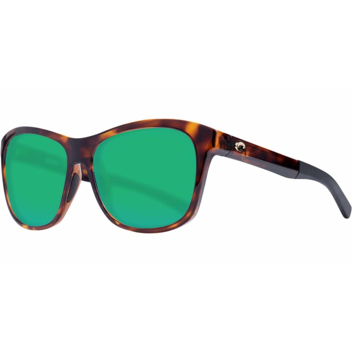 Costa Del Mar Vla 10 Ogmglp Vela Sunglasses Shiny Tortoise Green Mirror 580G Pol - Frame: Tortoise, Lens: Green