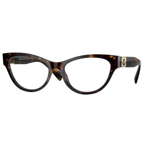 Versace Eyeglasses VE3296 108 54mm Havana / Demo Lens