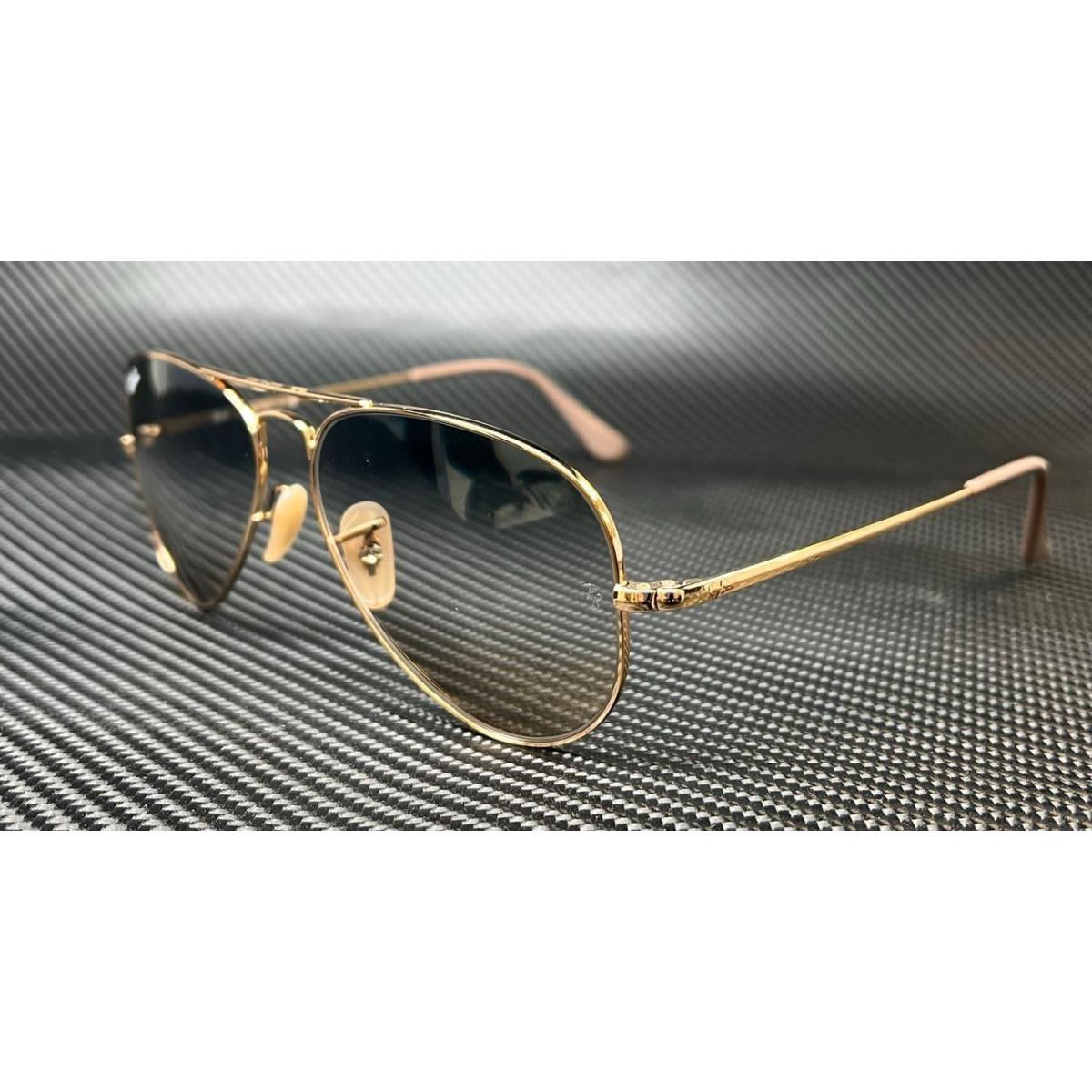 Ray Ban RB3689 001 GD Aviator Arista Gold 55 mm Unisex Sunglasses