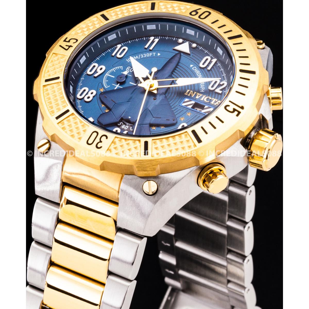 Versace Greca Action chronograph two tone gold watch VE3J00522