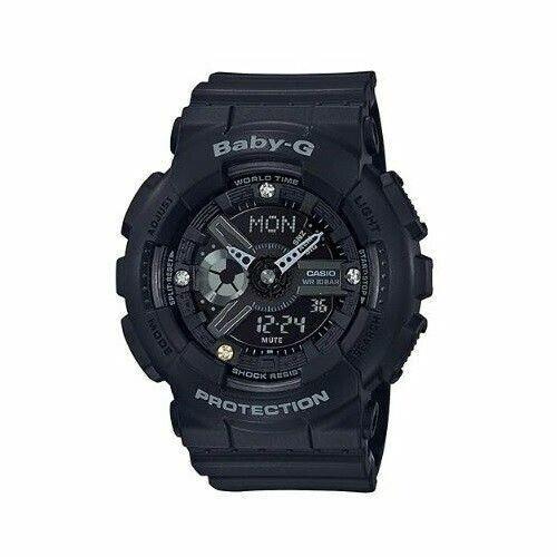 Casio Baby-g Digital-analog Black Resin Women`s Watch BA135DD-1A