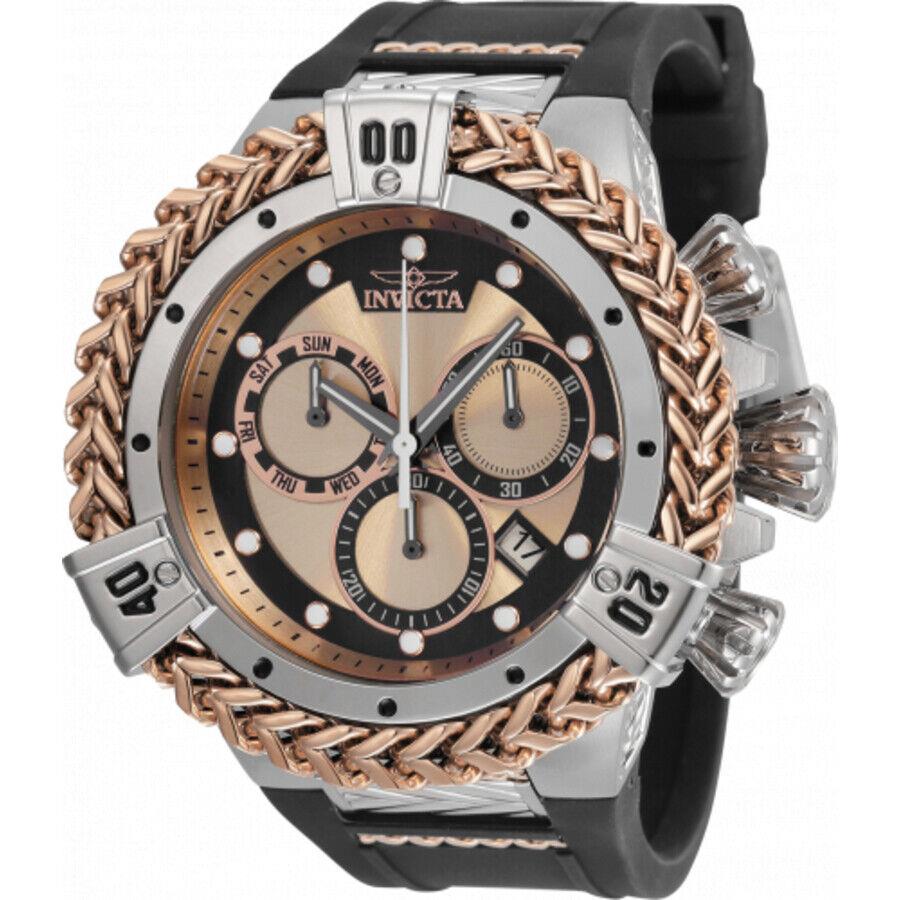 Invicta Bolt Herc Chronograph Quartz Gold Dial Men`s Watch 35583