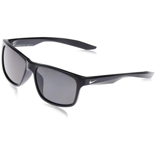 Nike EV0997-001 Black Essential Chaser Polarized Sunglasses with Grey Lenses - Matte Black , Black Frame, Grey Lens