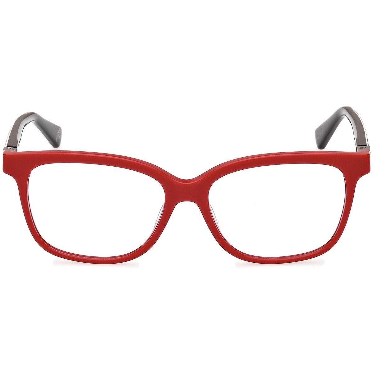 Guess GU5220 066 Shiny Red Plastic Optical Eyeglasses Frame 53-15-140 GU 5220 RX