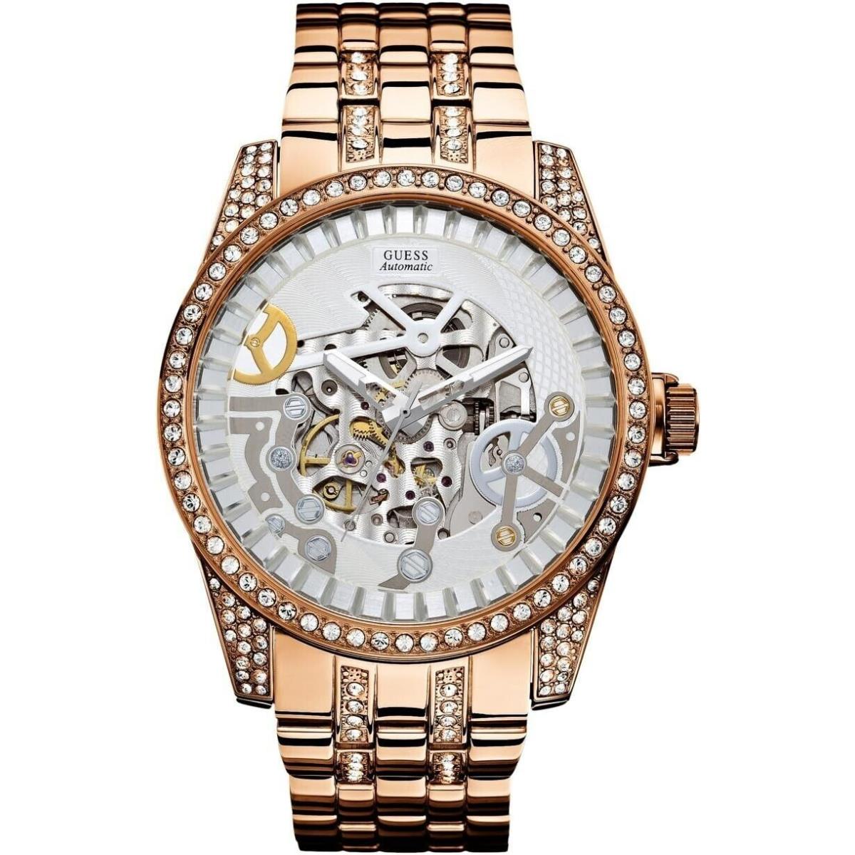 Guess U0012G2 Exhibition Dial Stainless Steel Bracelet Women`s Watch