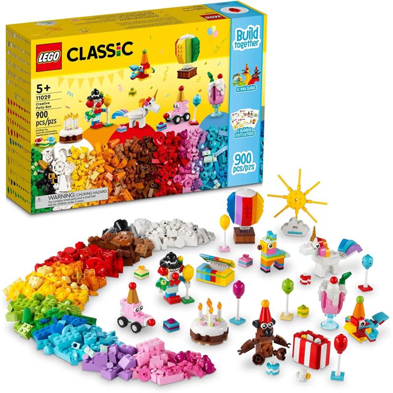 Lego Classic Creative Party Box Bricks Set 11029 Includes 12 Mini-build Toys