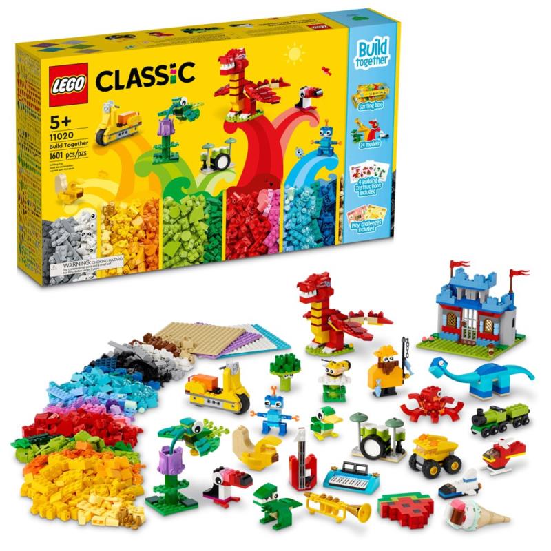 Lego Classic Build Together 11020 Building Set 1 601 Pieces