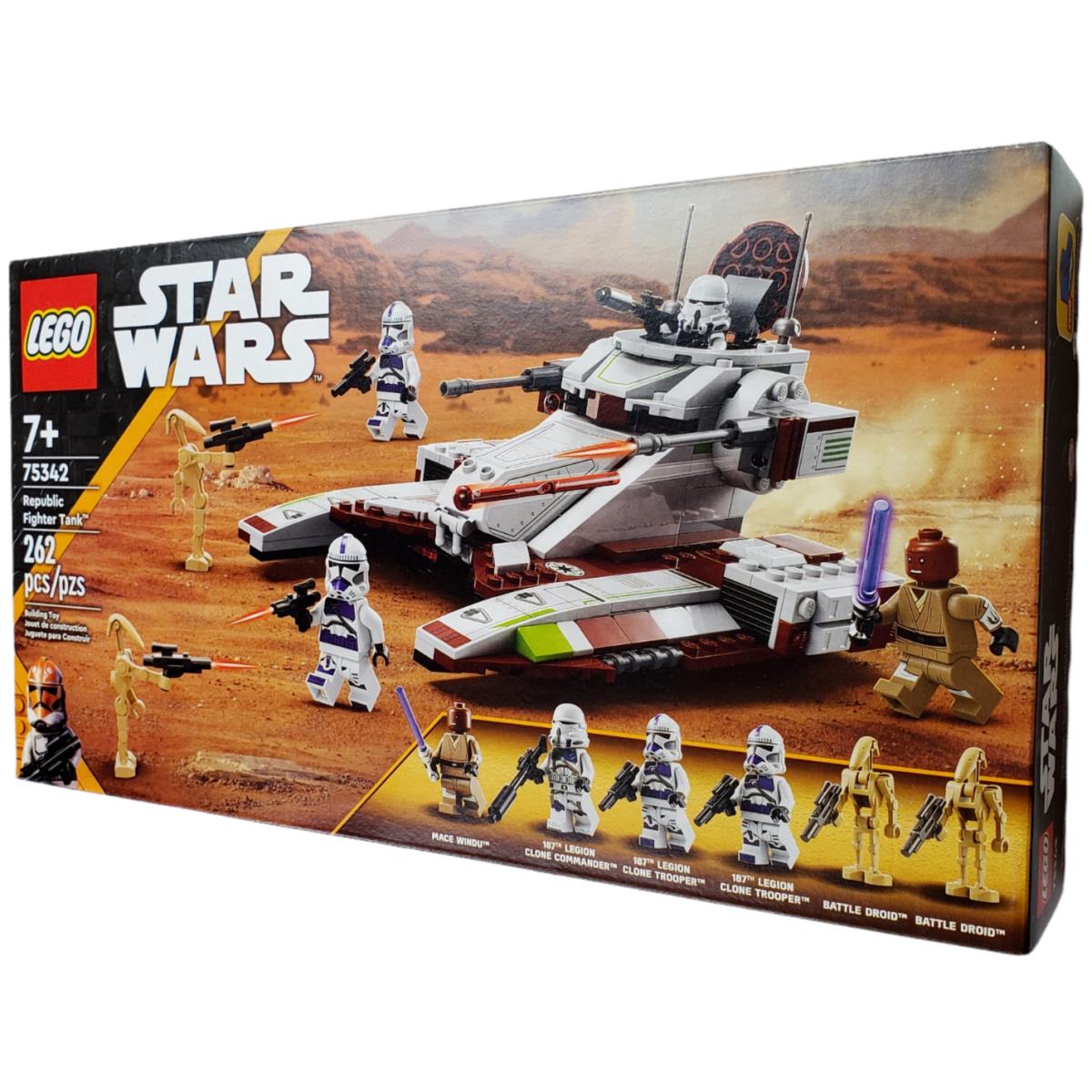 Disney Lego Star Wars Republic Fighter Tank 6 Minifigures Building Kit 75342