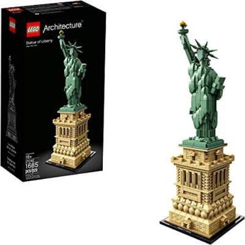 Lego Architecture Statue of Liberty 21042 Model Building Set Collectable