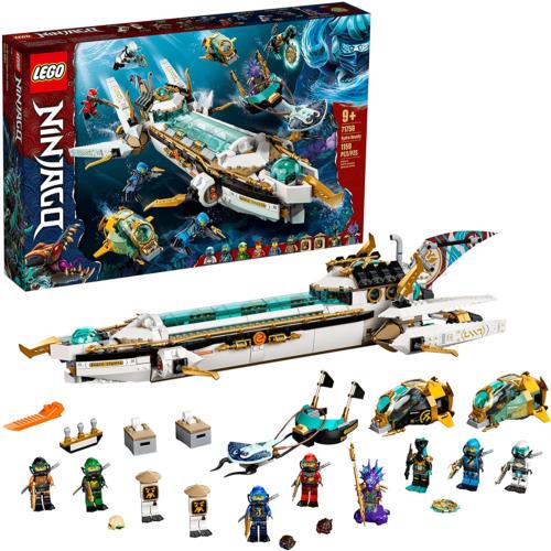 Lego Ninjago Hydro Bounty Building Set 71756 Submarine Toy with Kai and Nya