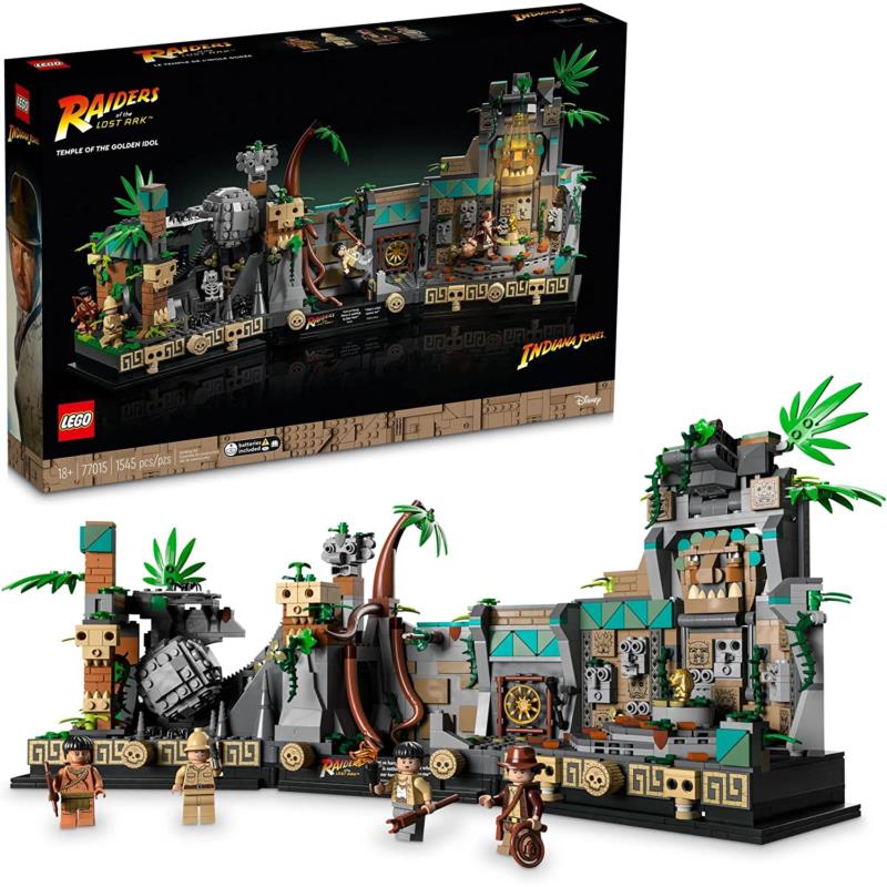 Lego Indiana Jones Temple of The Golden Idol 77015 Building Set For Adults