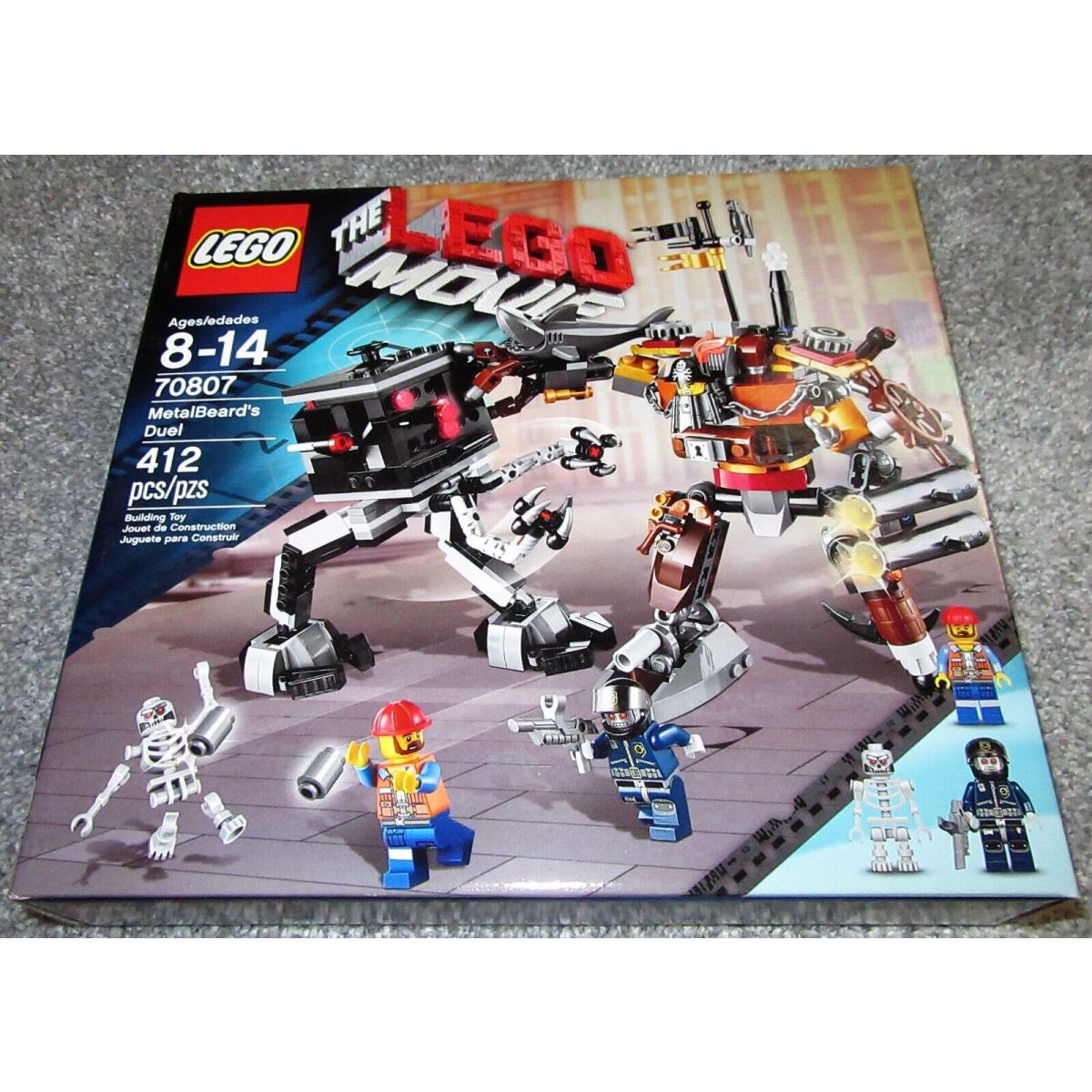 Lego 70807 The Lego Movie Metalbeard`s Duel Retired Nisb Robo Swat Skeletron