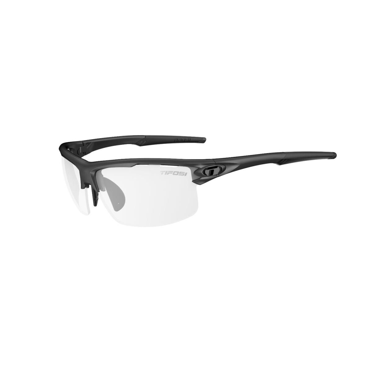 Tifosi Rivet Blackout Crystal Gunmetal White Satin Tactical Readers Sunglasses Gunmetal Light Night Fototec