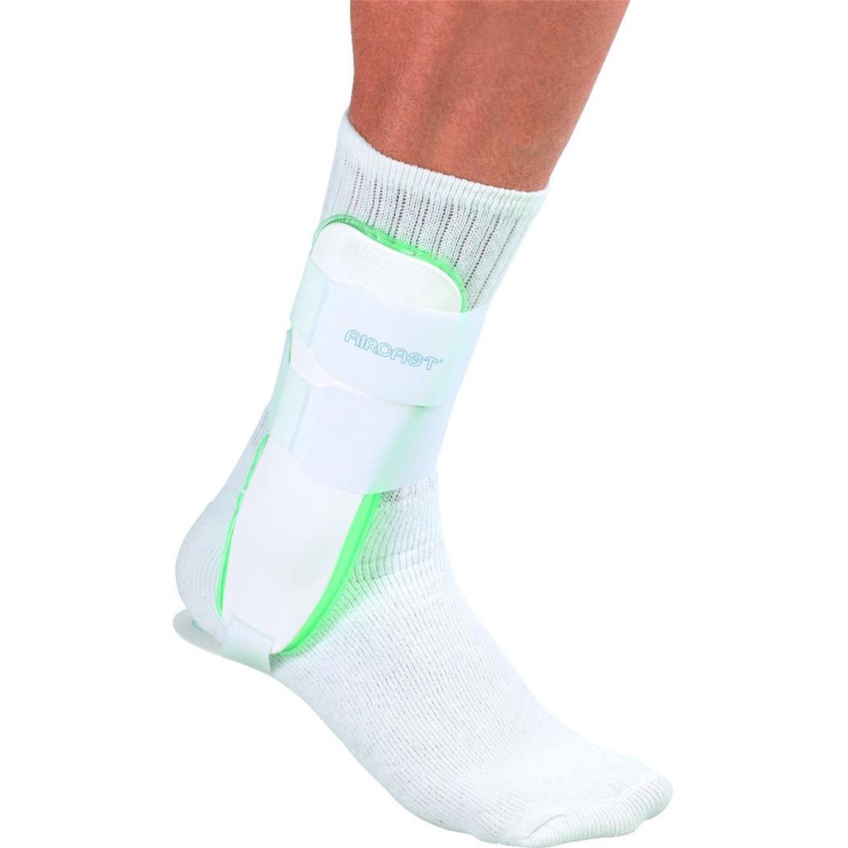 Mueller Aircast Sport Ankle Support Brace - White/green