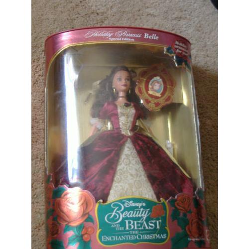 Special Edition Holiday Princess Belle Disney Collectible Barbie Doll