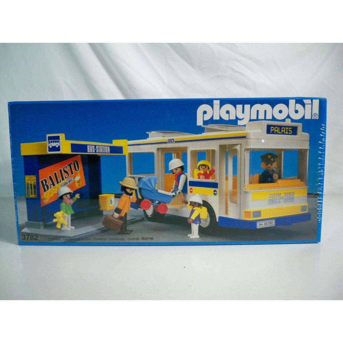 K23i05941 City Bus Station 3782 Misb Mint IN Box 1988 Playmobil Vintage