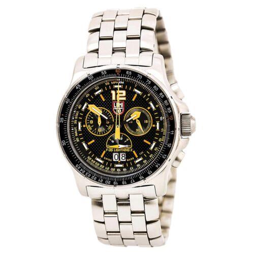 Luminox 9382 Gent`s Chrono Black Dial Steel Bracelet Dive Watch