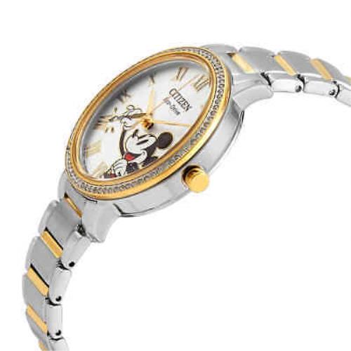 Citizen watch  - Dial: Silver (Mickey Mouse), Band: Two-tone (Silver-tone and Yellow Gold-tone) 0