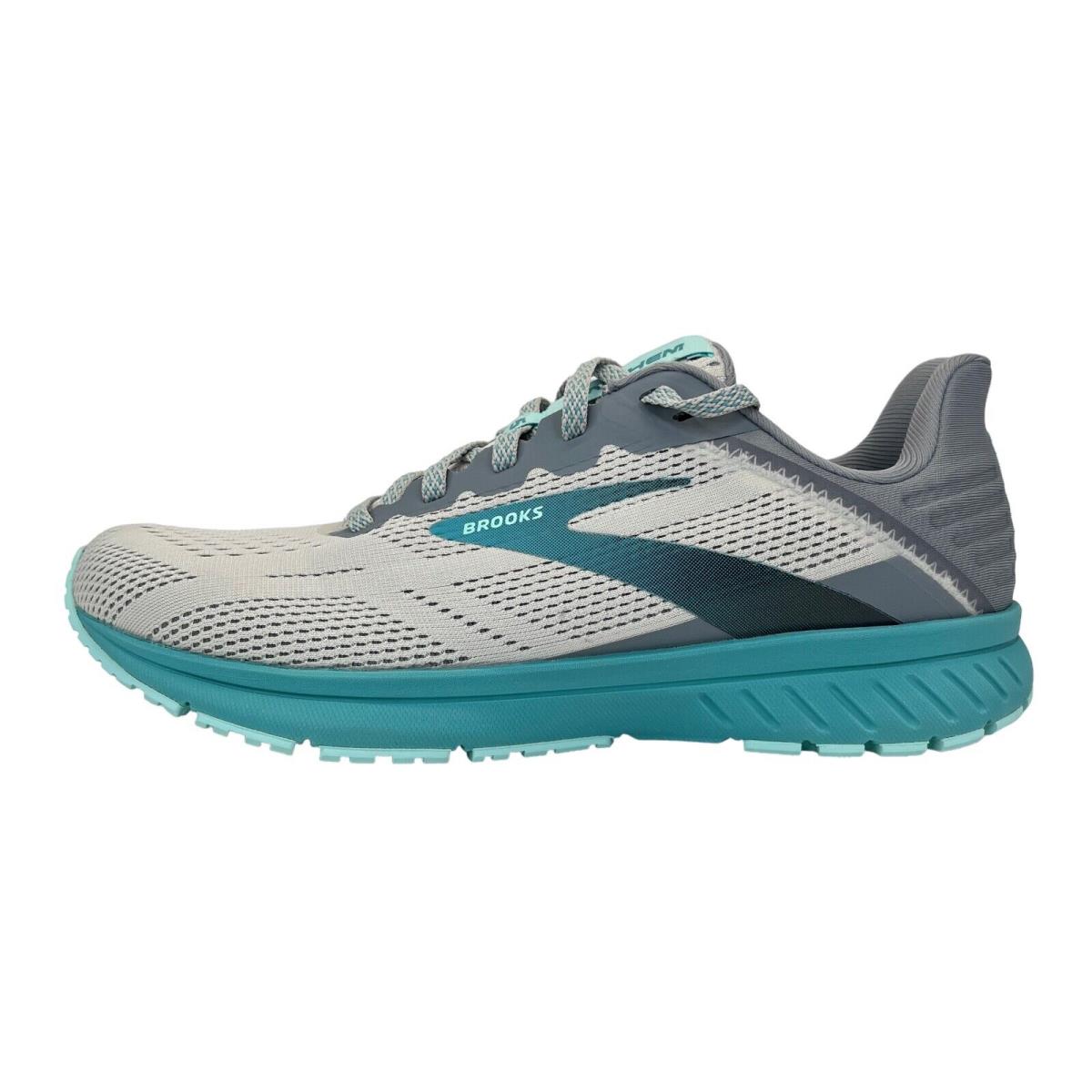 Brooks Anthem 5 Grey Silver Teal Aqua Women`s Road Running Shoes Size 7.5