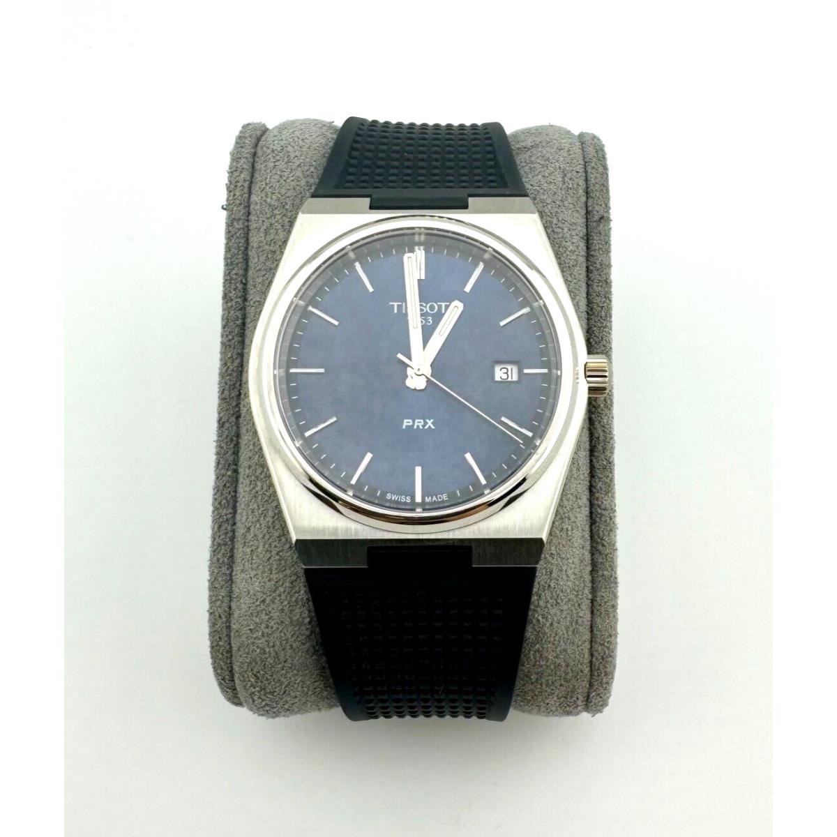 Tissot Prx Blue Dial Rubber Strap Watch T137.410.17.041.00