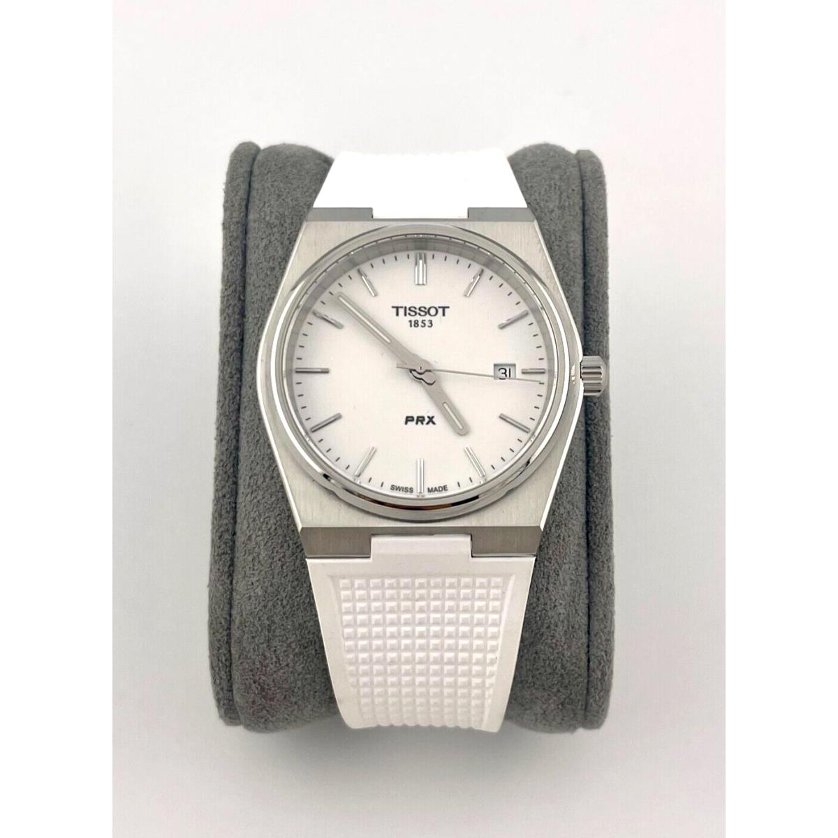 Tissot Prx White Dial Rubber Strap Watch T137.410.17.011.00