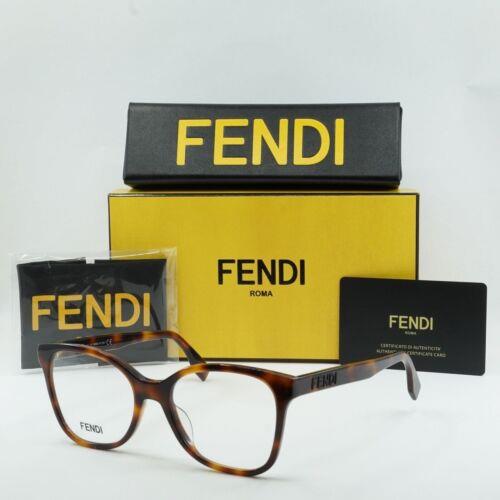 Fendi FE50018I 053 Havana 54mm Eyeglasses