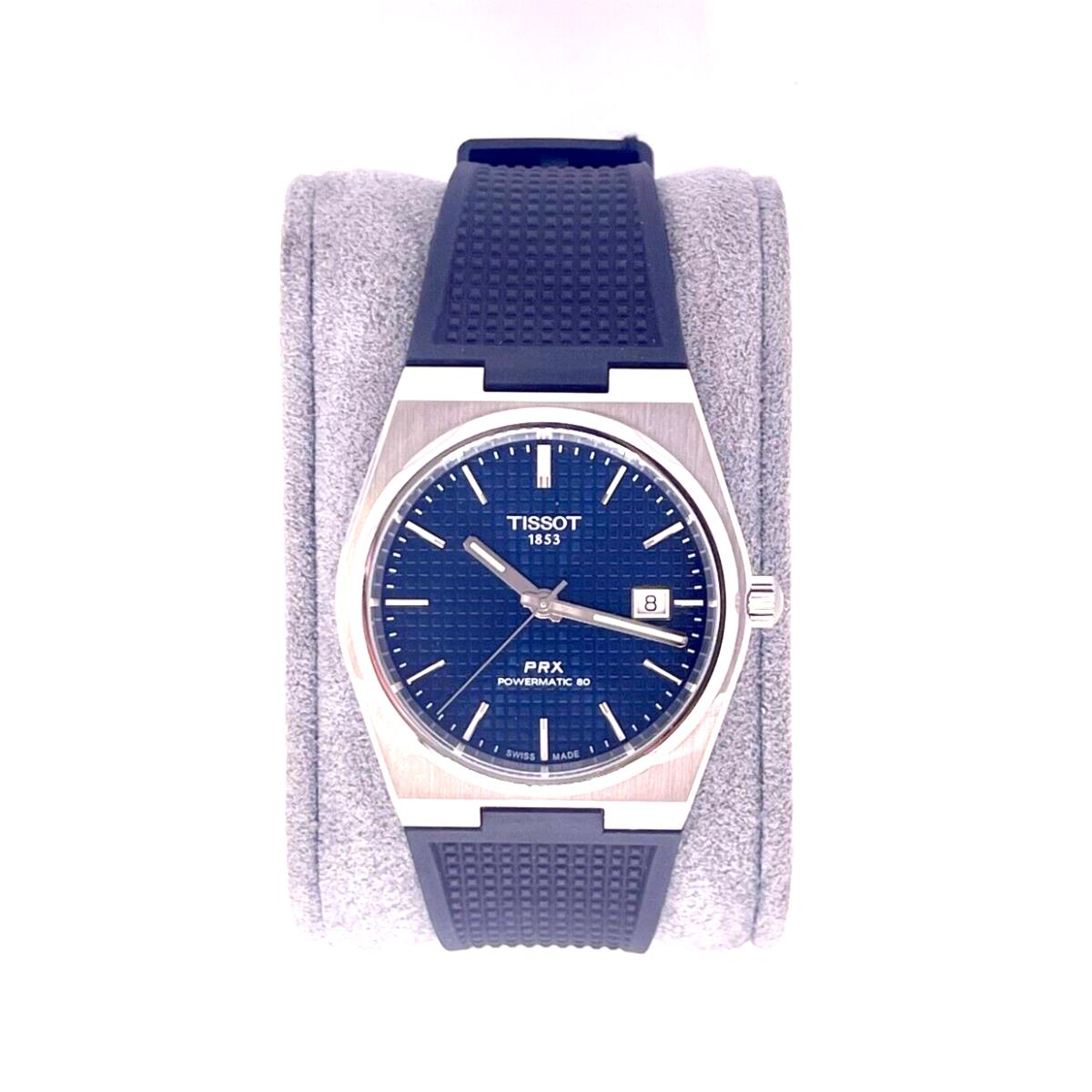 Tissot Prx Blue Honeycomb Rubber Watch T137.407.17.041.00