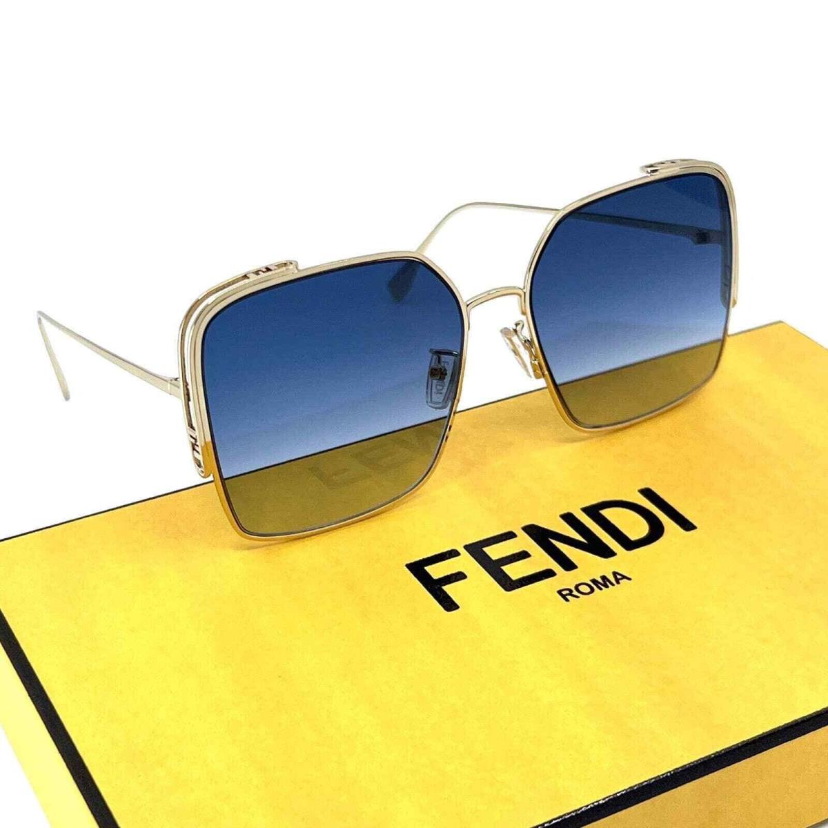 Fendi Sunglasses FE40038U 10W Oversized Square Sunglasses