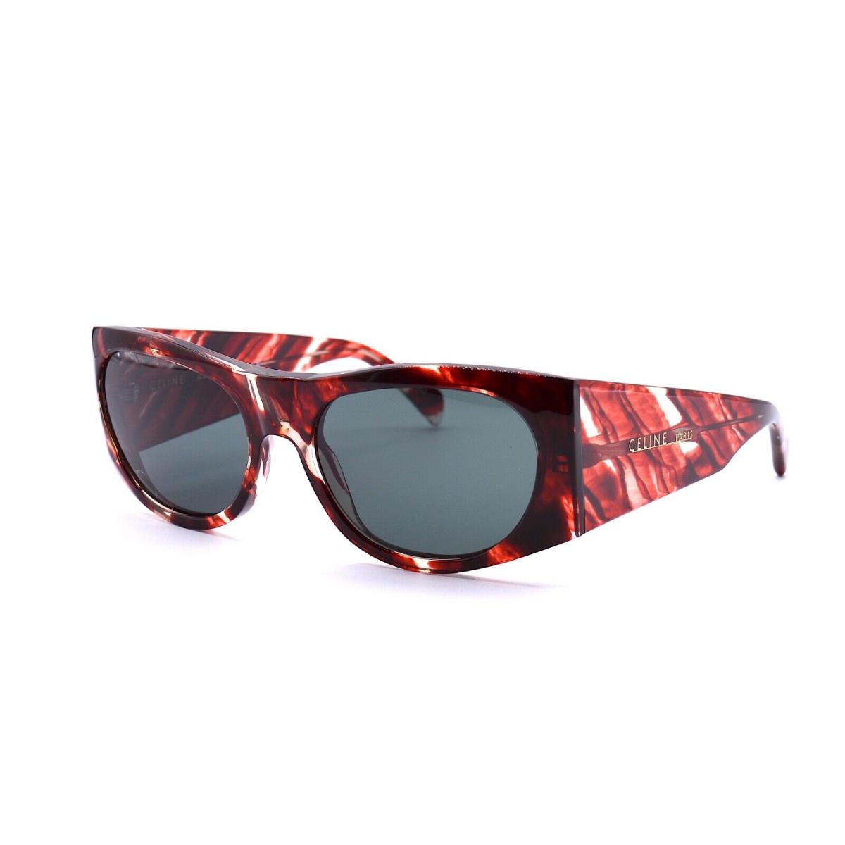 Celine Paris CL40029I 54N Ruby Red Grey Lens Sunglasses 59-19