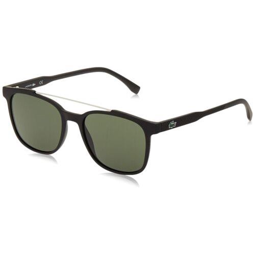 Lacoste L923S 001 Matte Black Sunglasses with Green Lenses 54/18/145