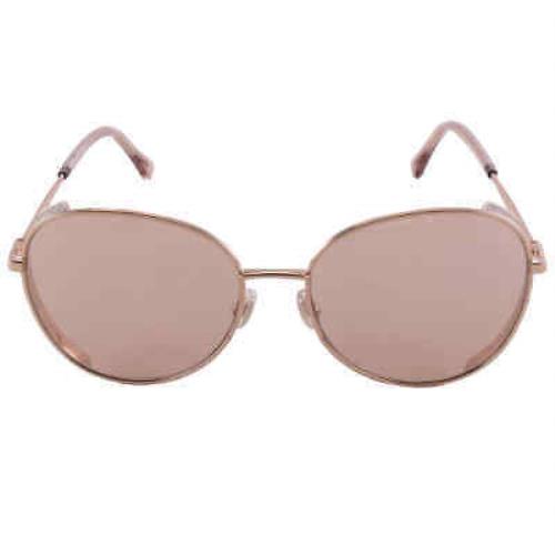Jimmy Choo Pinkj Oval Ladies Sunglasses Feline/s 0DDB/2S 58 Feline/s 0DDB/2S 58 - Gold Frame