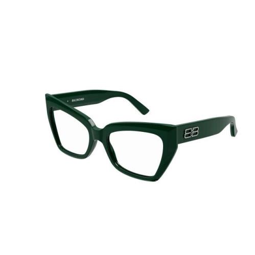 Balenciaga BB0275O 004 Green Cat-eye Women`s Eyeglasses