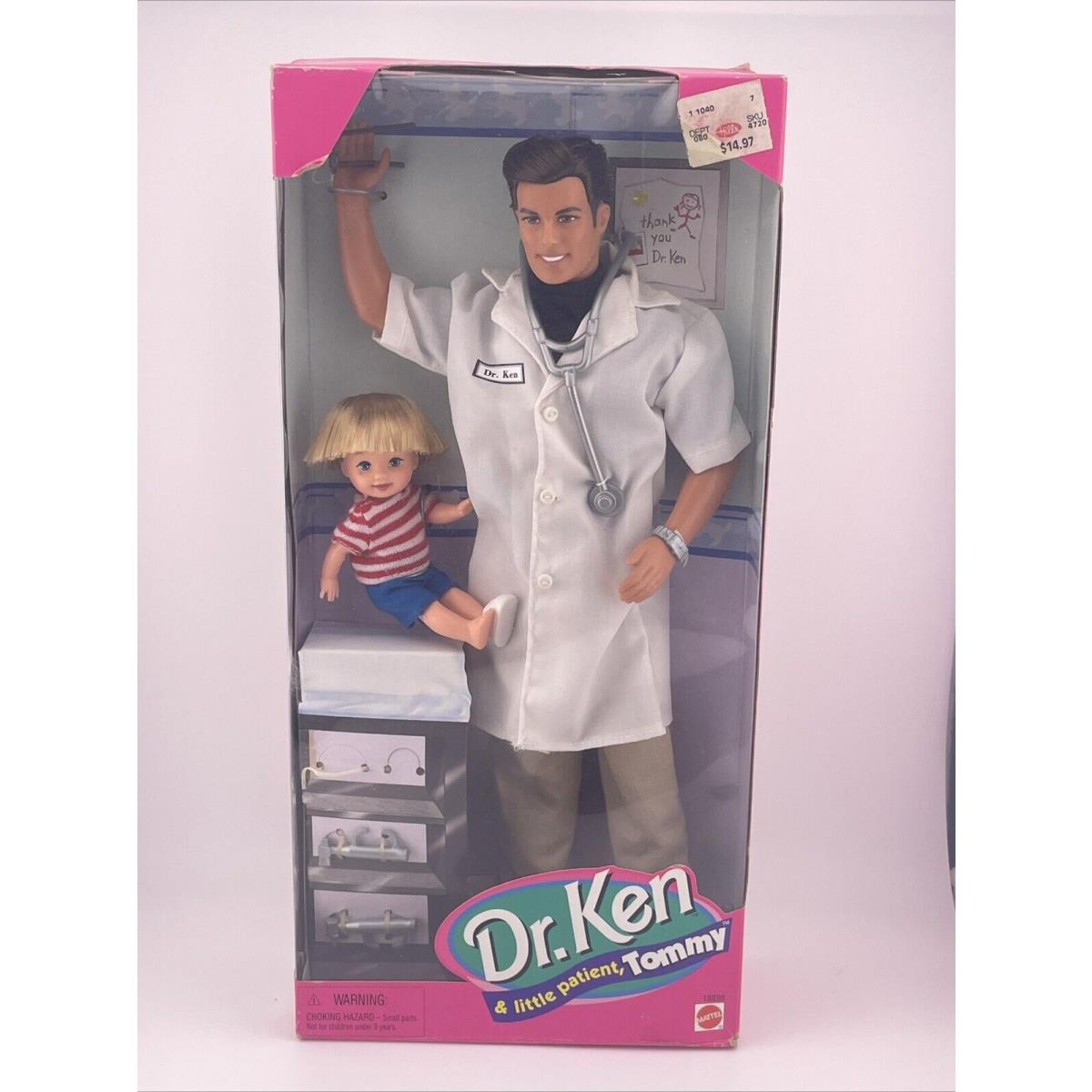 Vintage 1997 Dr. Ken and Little Patient Tommy 18898 Barbie Patient Doll