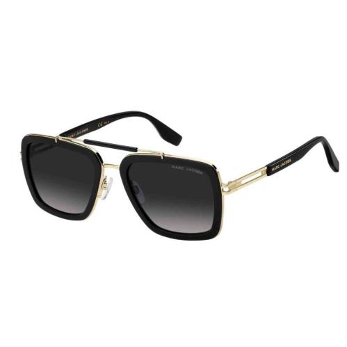 Marc Jacobs MARC-674/S 0807-9O Black/grey Shaded Rectangular Men`s Sunglasses