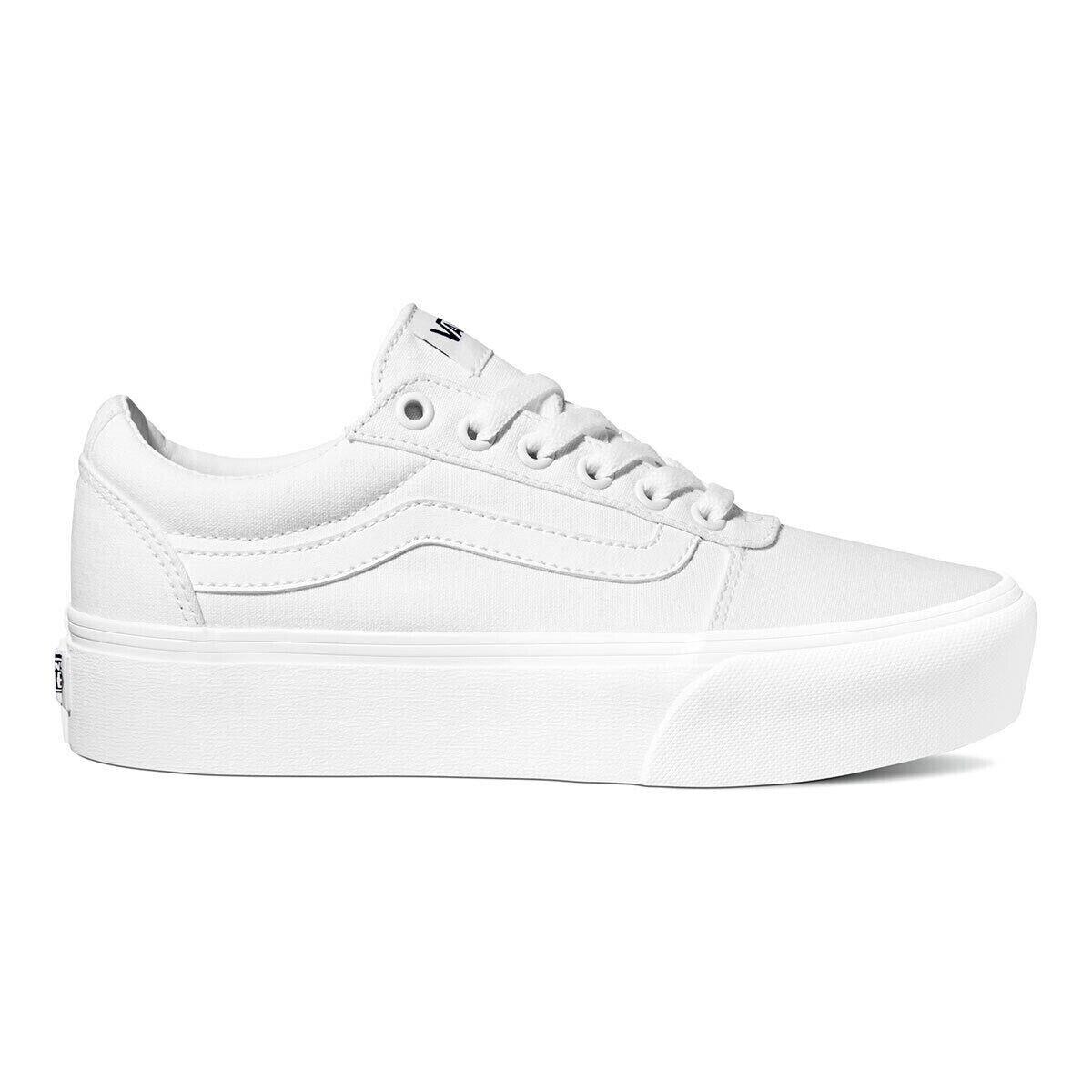 Vans Ward VN0A3TLC0RG Women`s White Platform Skateboard Shoes Size US 10 RN2