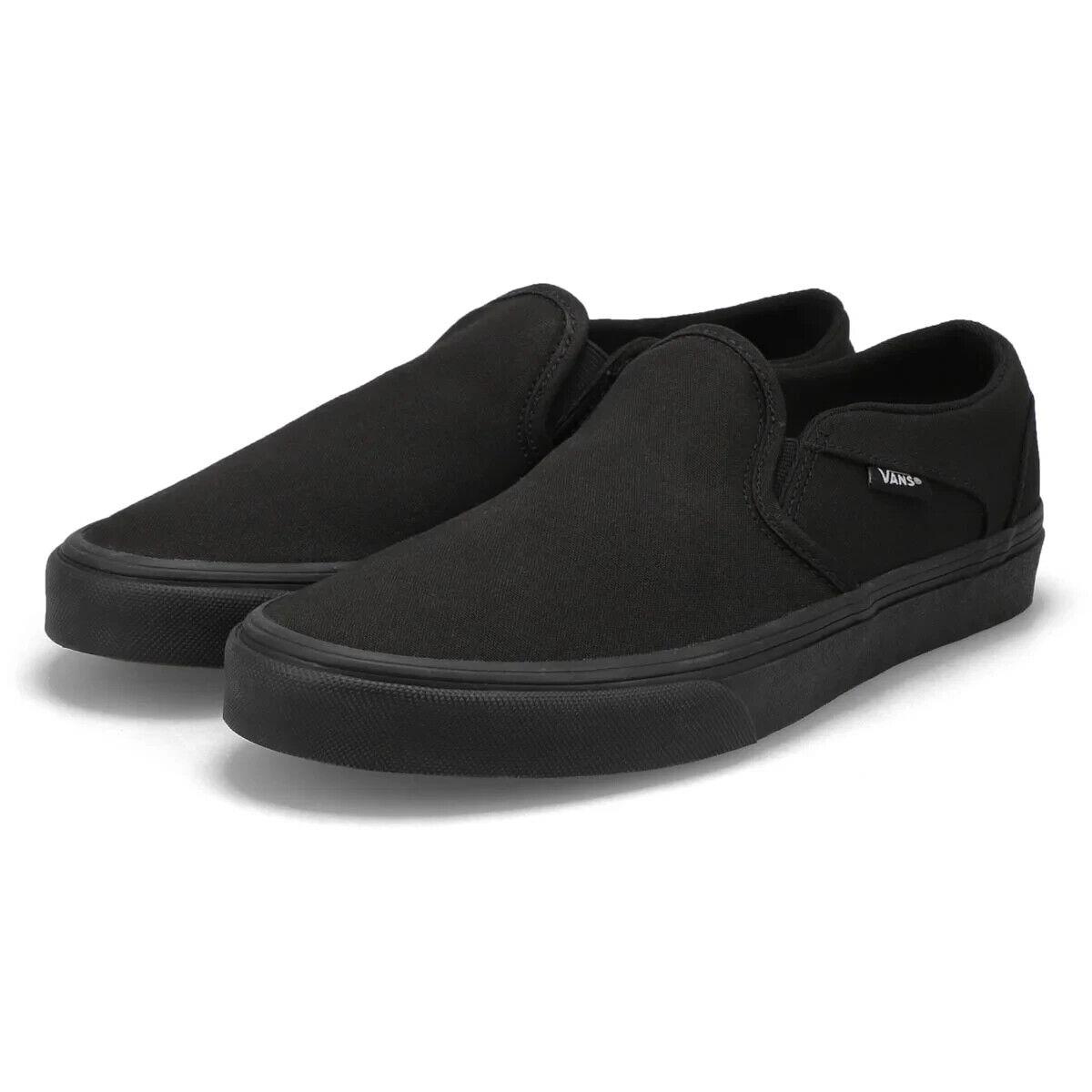 Vans Asher VN0A45JM186 Women`s Black Canvas Skateboard Shoes Size US 6 CAT117