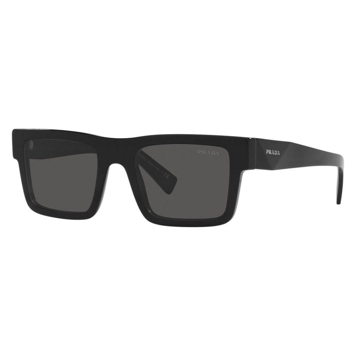 Prada PR 19WS 1AB5S0 Black Grey Men`s 52 mm Sunglasses