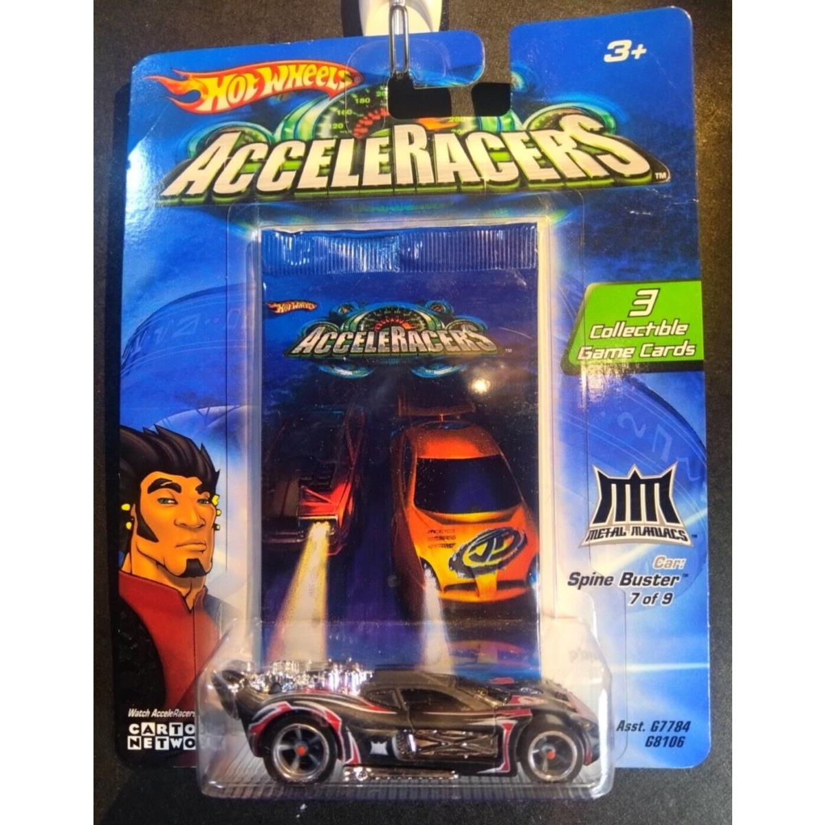 2004 Hot Wheels Acceleracers Spine Buster 7/9 W/card 3-pack Unopened