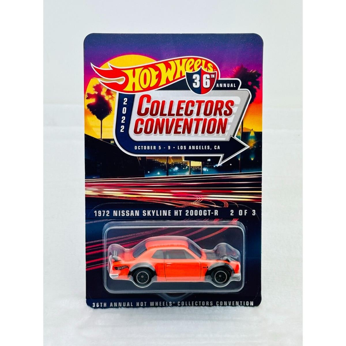 Hot Wheels 2022 36th Annual LA Convention 72 Nissan Skyline 2000GT-R 2646/6200