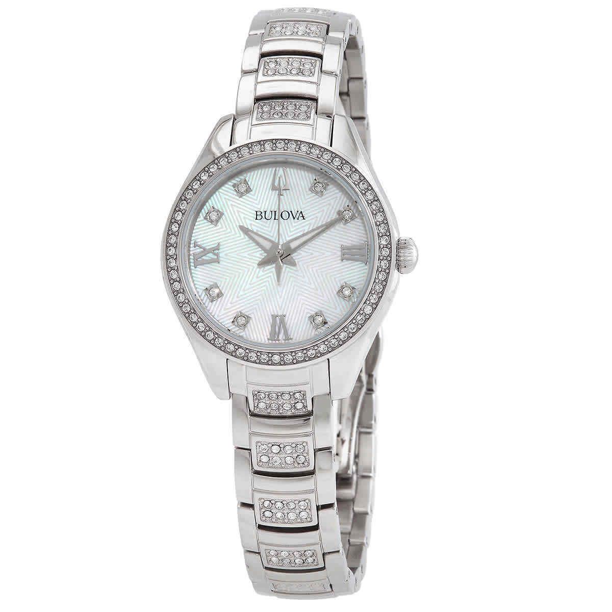 Bulova Crystal Quartz Ladies Watch 96L311