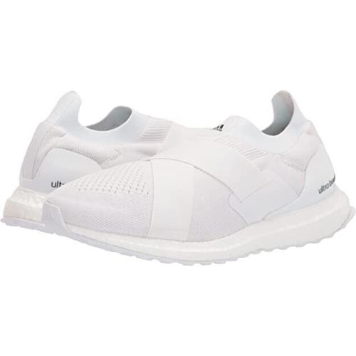 Adidas Women`s Ultraboost Dna Running Shoe White/white/acid Orange Slip-on - White