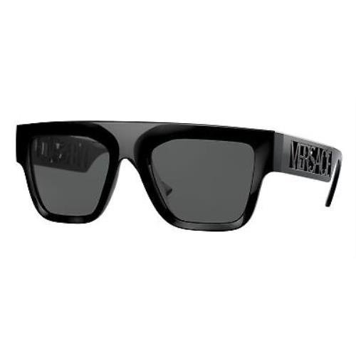 Versace Sunglasses VE4430U GB1/87 53mm Black / Dark Grey Lens - Frame: Black, Lens: Gray