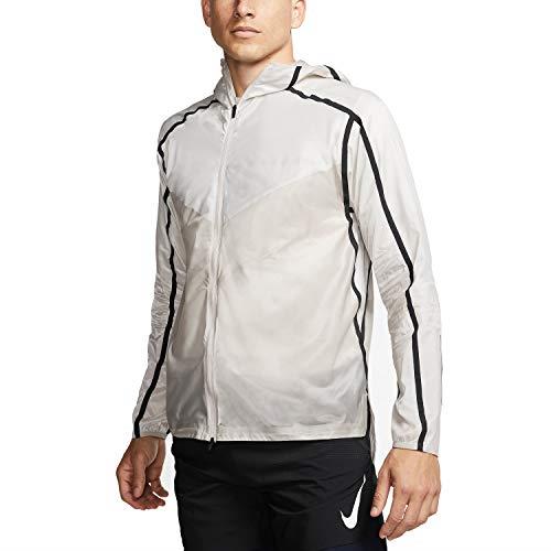Nike Men`s Tech Pack Repel Running Jacket White Black AQ6711-286