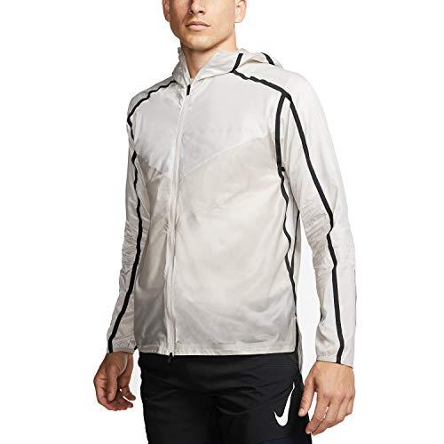 Nike Men`s Tech Pack Repel Running Jacket White Black AQ6711-286 - White