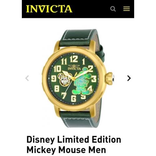 Invicta - Mickey Mouse - Open Heart - Automatic - Disney - Mens Watch