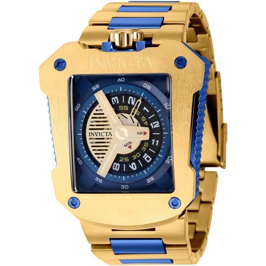 Invicta 41659 S1 JM Correa Limited Automatic Watch Gold Blue Steel 48MM